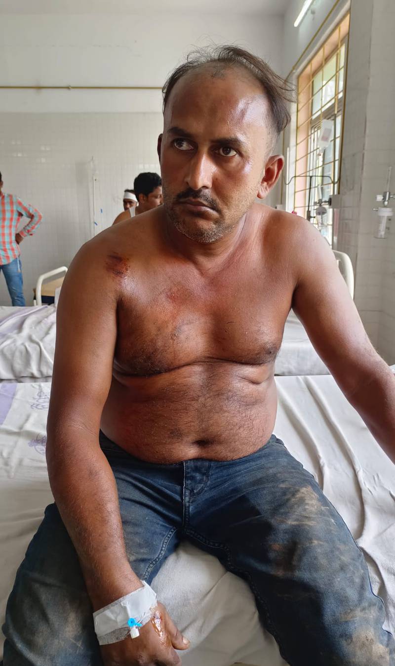 Mohammad Salim from Delhi was travelling to Chennai. Photo: Jayan Kumar Barik for The National