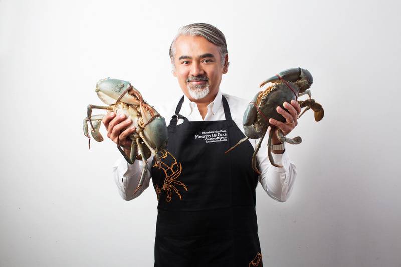 Celebrity chef Dharshan Munidasa is bringing a Ministry of Crab pop-up to Dubai in April 2019. Courtesy Ministry of Crab