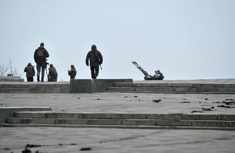 Ukraine's army is fighting invading Russian forces north of the capital. AFP