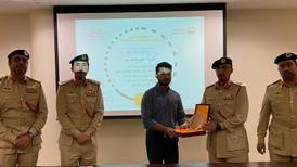 Dubai resident honoured by police for handing over Dh1 million