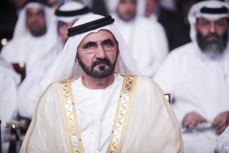 Sheikh Mohammed bin Rashid has asked the UAE to mark the anniversary of his accession by giving a 'heartfelt salute' to the President, Sheikh Khalifa. Lee Hoagland/ The National

