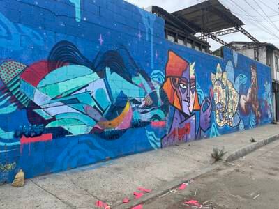 A mural in Tijuana. Sara Ruthven / The National 