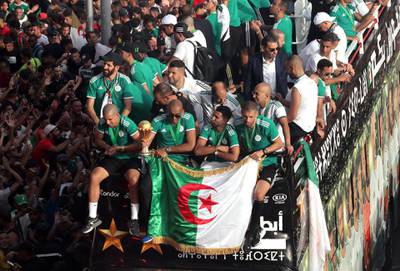 Algeria's players are only the second from the country to become champions of Africa. EPA