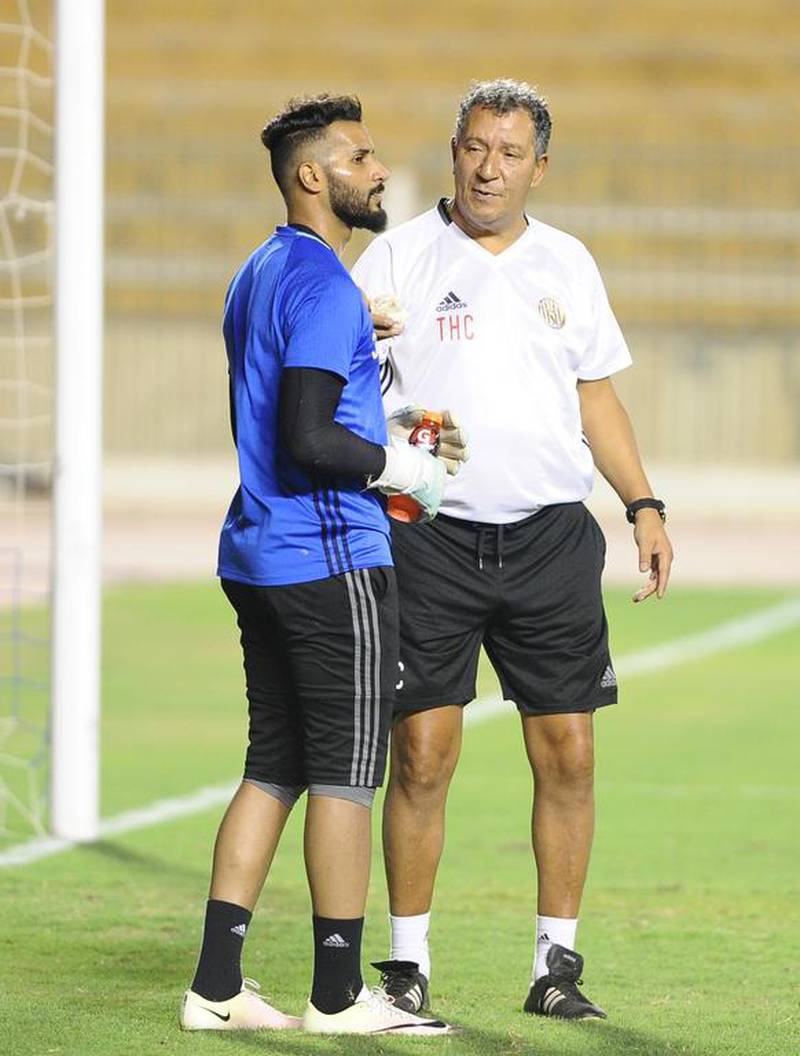 Henk ten Cate, right, the Al Jazira manager. Courtesy Al Jazira FC