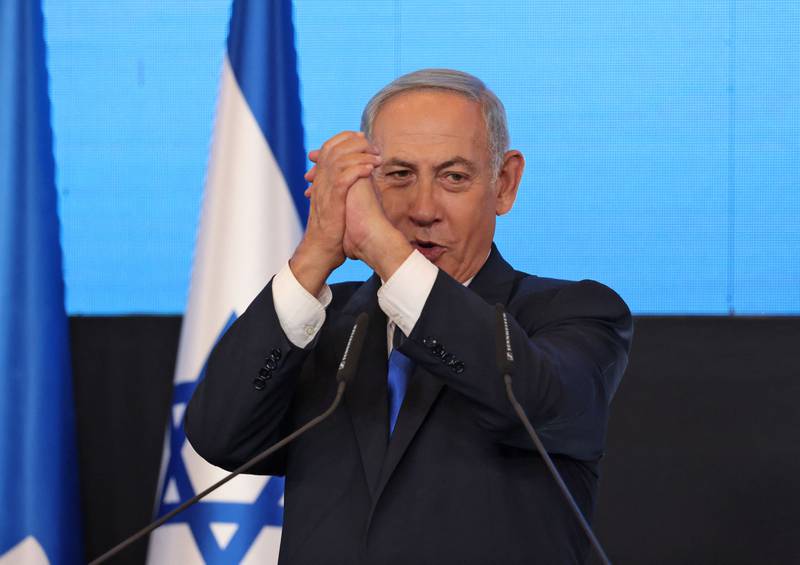 Benjamin Netanyahu, former Israeli prime minister and the head of Likud party. AFP