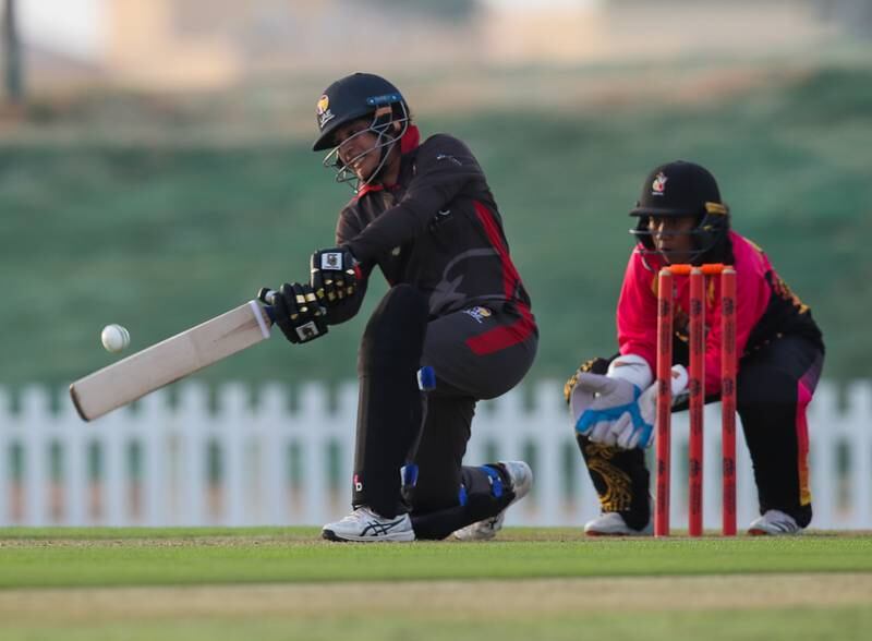 UAE’s Chaya Mughal managed just six runs against Papua New Guinea.