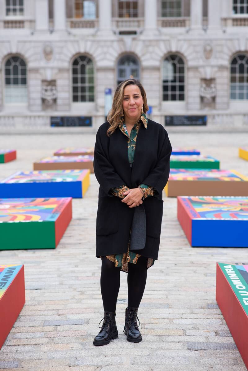 Touria El Glaoui, who founded 1-54, at Somerset House in London. Photo: 1-54