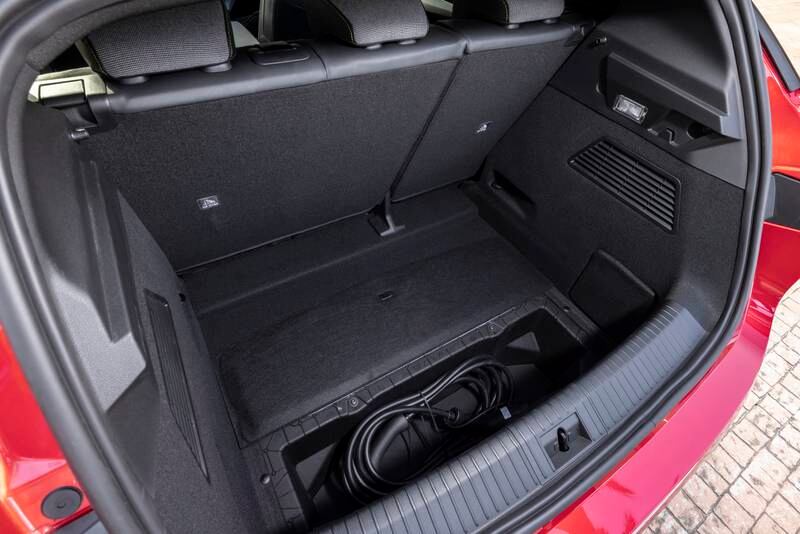 The car has an enormous boot with separate cable storage.