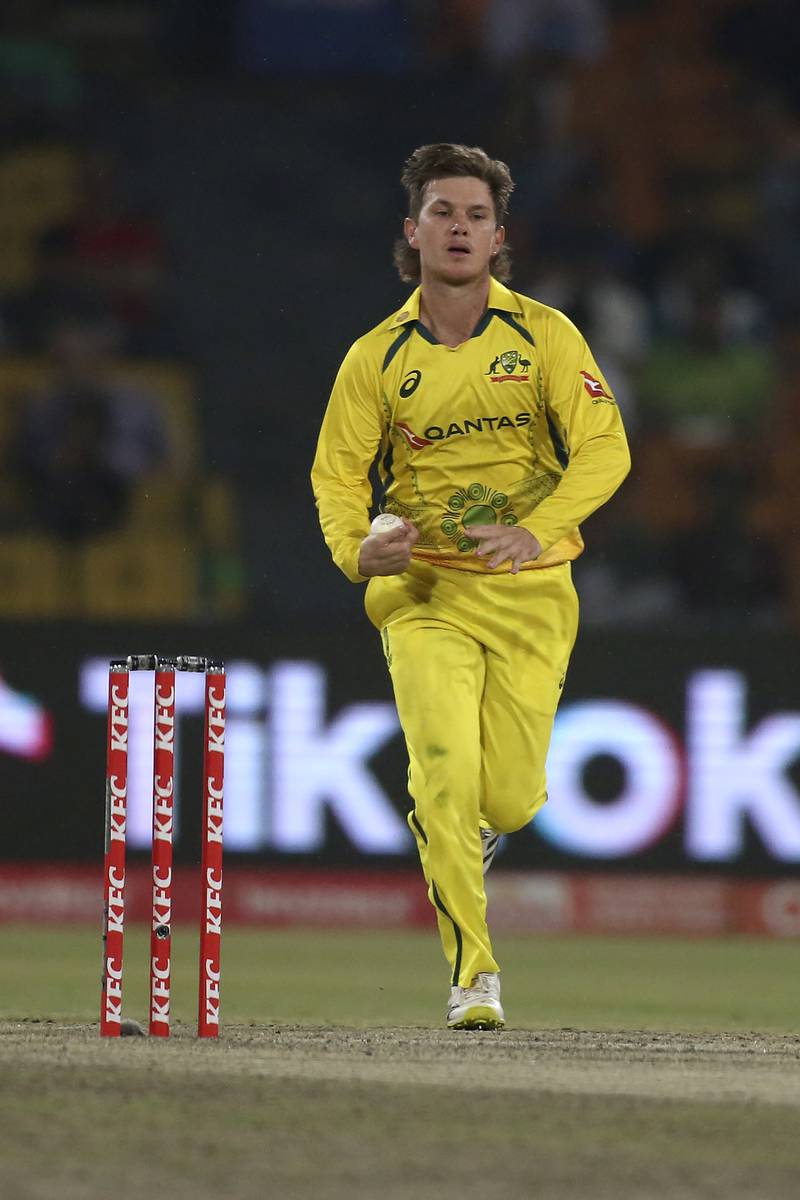 Australian leg-spinner Adam Zampa, who finished with figures of 4 for 48. AP 