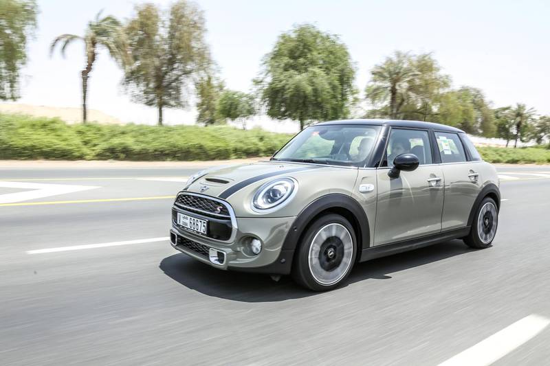 The latest version of the Mini Cooper S, a model of car famously driven by France's N'Golo Kante. Mini