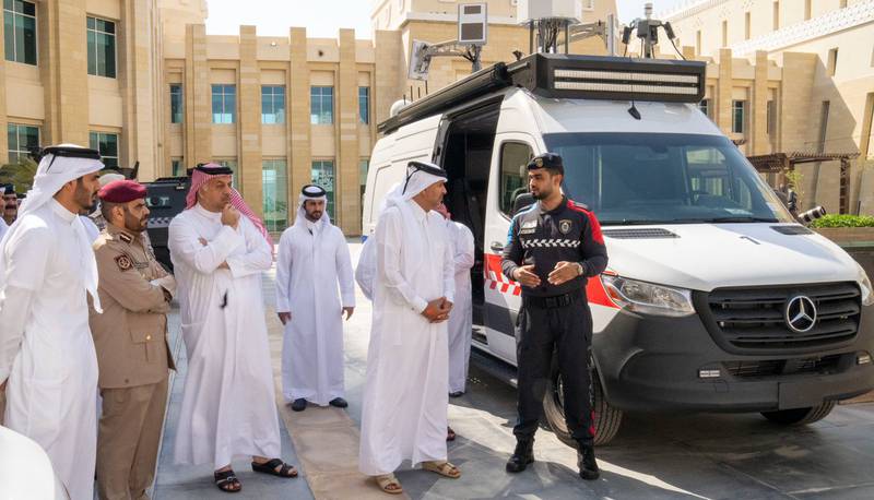 Prime Minister and Minister of Interior during inauguration of FIFA #World_Cup #Qatar2022 Security Force Uniform. twitter