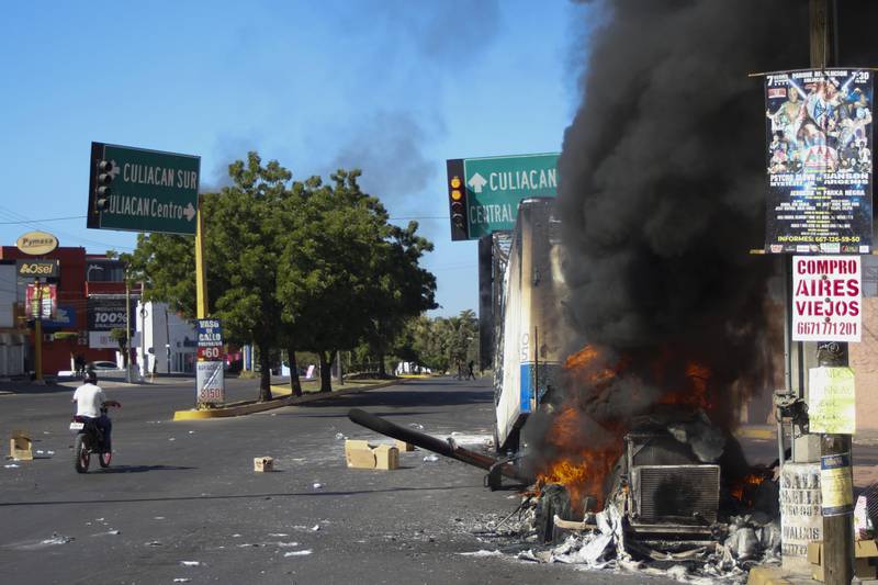 The pre-dawn operation on Thursday led to gunfights and roadblocks in Culiacan, the western state’s capital.  AP