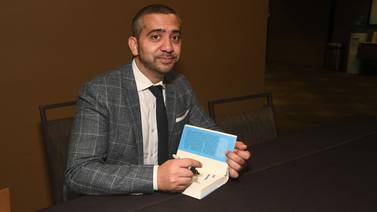 Mehdi Hasan attends the Muslim Public Affairs Council Convention in Los Angeles, California. AFP