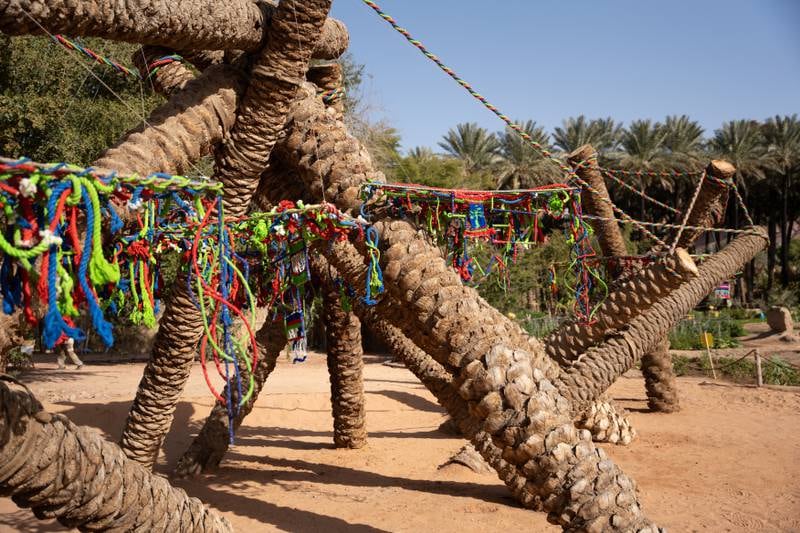 Palms in Eternal Embrace will become part of Ithra's permanent collection once the AlUla Arts Festival concludes. Photo: Royal Commission for AlUla and the King Abdulaziz Centre for World Culture