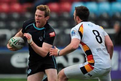 Sam Bolger, left, played for London Broncos but the 21 year old has since headed to the UAE capital for employment.