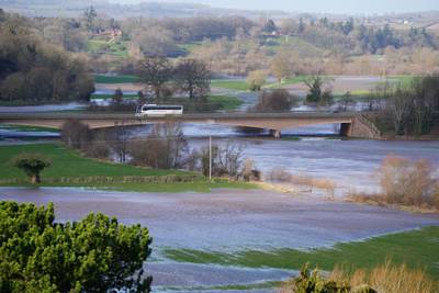 Flooding in Ross-on-Wye in Herefordshire. PA