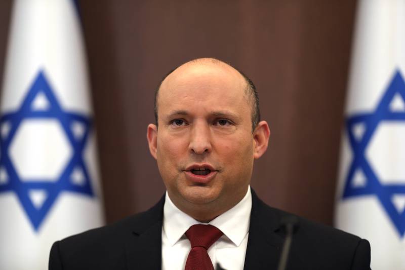 Israeli Prime Minister Naftali Bennett has urged negotiators from the US and Europe to take a firmer line against Iran. Photo: AP