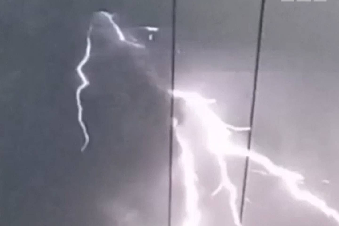 Lightning bolt strikes above volcanic ash cloud in rare phenomenon