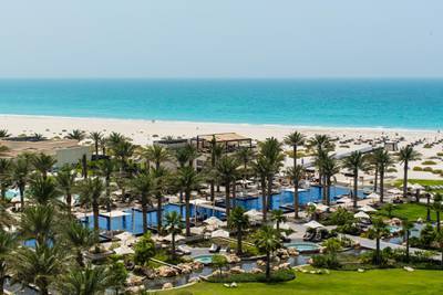 A handout photo of the beach at Park Hyatt Abu Dhabi (Courtesy: Park Hyatt Abu Dhabi Hotel and Villas) *** Local Caption ***  al23no-f1-parkhyatt.jpg