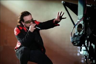 Bono in U2 3D. Photo: National Geographic Entertainment