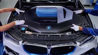An image that illustrates this article BMW starts production of iX5 Hydrogen, with tests set for Middle East