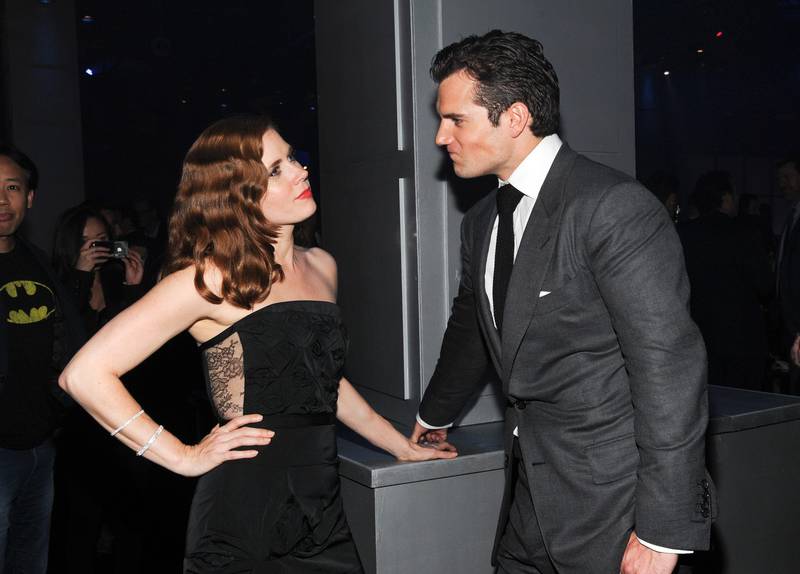 Actress Amy Adams and actor Henry Cavill attend the "Man Of Steel" world premiere after-party at Skylight at Moynihan Station on Monday, June 10, 2013 in New York. (Photo by Evan Agostini/Invision/AP) *** Local Caption ***  World Premiere Man Of Steel - Party.JPEG-0dba0.jpg