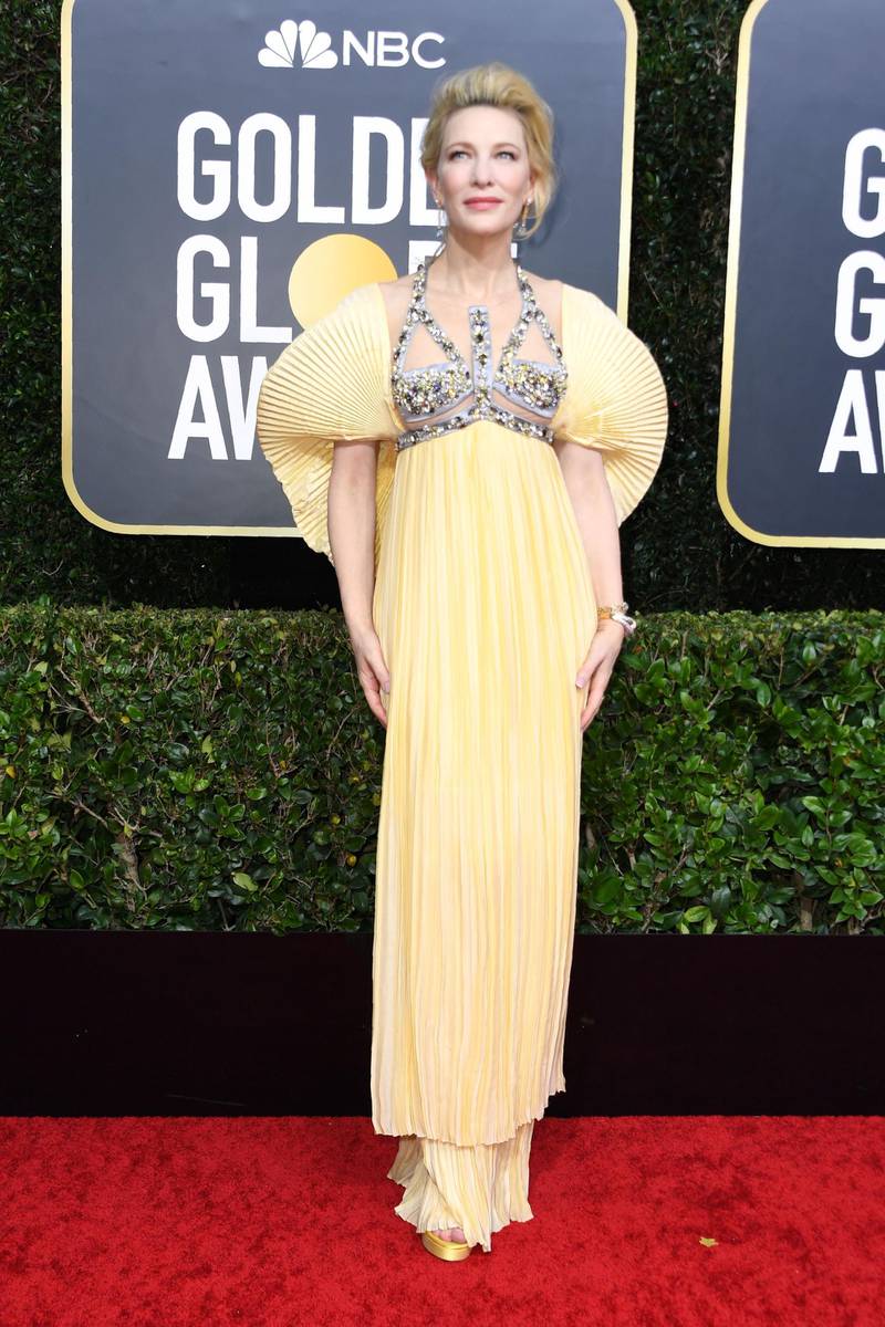 Cate Blanchett arrives for the 77th annual Golden Globe Awards. AFP