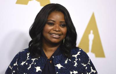 Octavia Spencer arrives at the 89th Academy Awards Nominees Luncheon at The Beverly Hilton Hotel in Beverly Hills, California. Jordan Strauss / Invision / AP