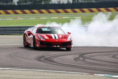 The most startling aspect is the Pista's brakes, which stop the car from 100kph in 29.5 metres. Ferrari