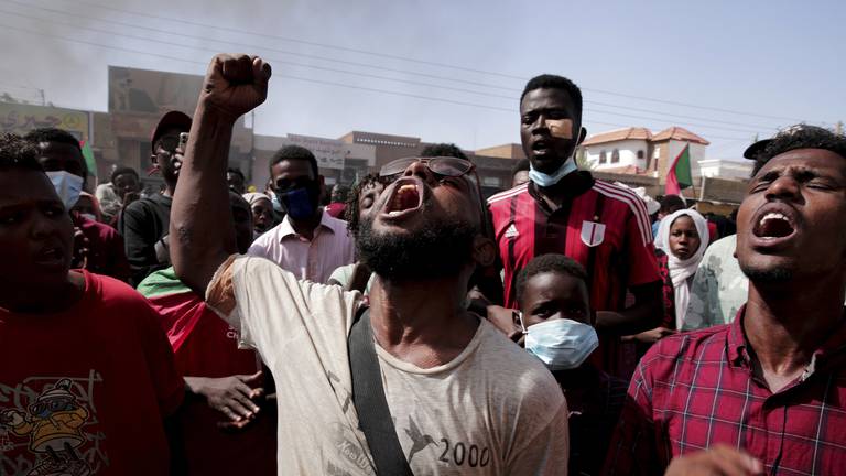 An image that illustrates this article Protests in Sudan – in pictures