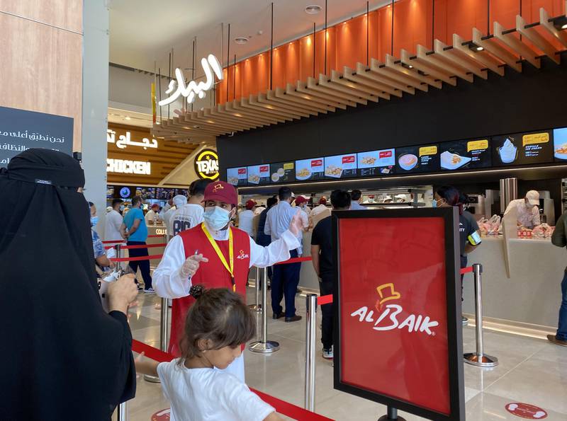 Popular Saudi fast food chain Al Baik is opening an outlet at Al Wahda Mall in Abu Dhabi. Suhail Rather / The National