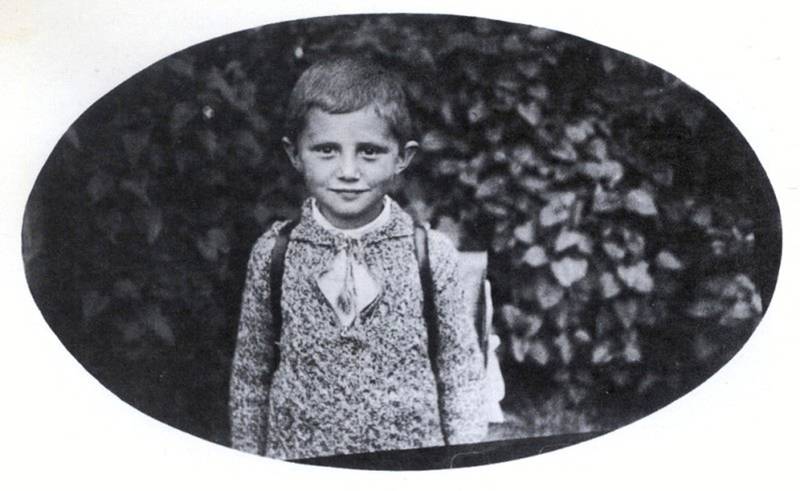 Joseph Ratzinger as a schoolboy in Aschau am Inn in 1932. AFP