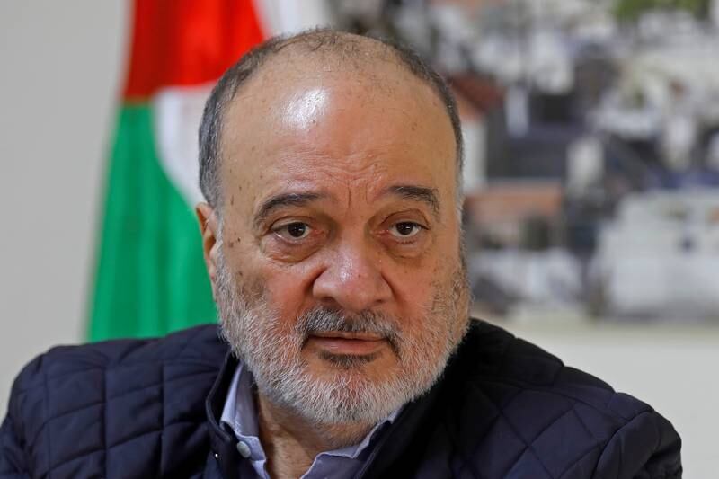 Nasser al-Qudwa, a member of the Palestinian Fatah's Central Committee, speaks during an interview with Reuters, in Ramallah in the Israeli-occupied West Bank March 5, 2021. Picture taken March 5, 2021.  REUTERS/Mohamad Torokman