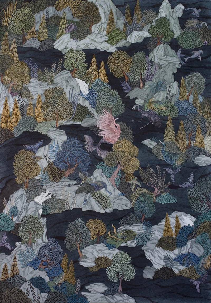 Maha Ahmed, 'They Lie Amongst Us'. Courtesy Kristin Hjellegjerde Gallery and Art Dubai