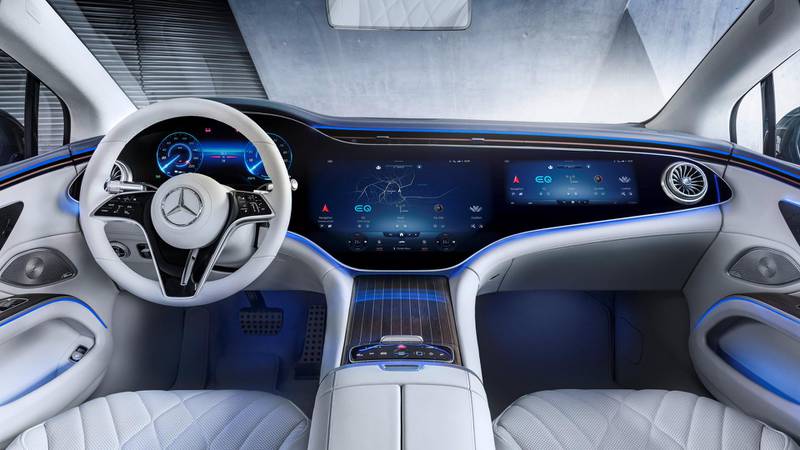 Mercedes-EQ, EQS, Interieur, MBUX Hyperscreen Mercedes-EQ, EQS, Interior, MBUX Hyperscreen 