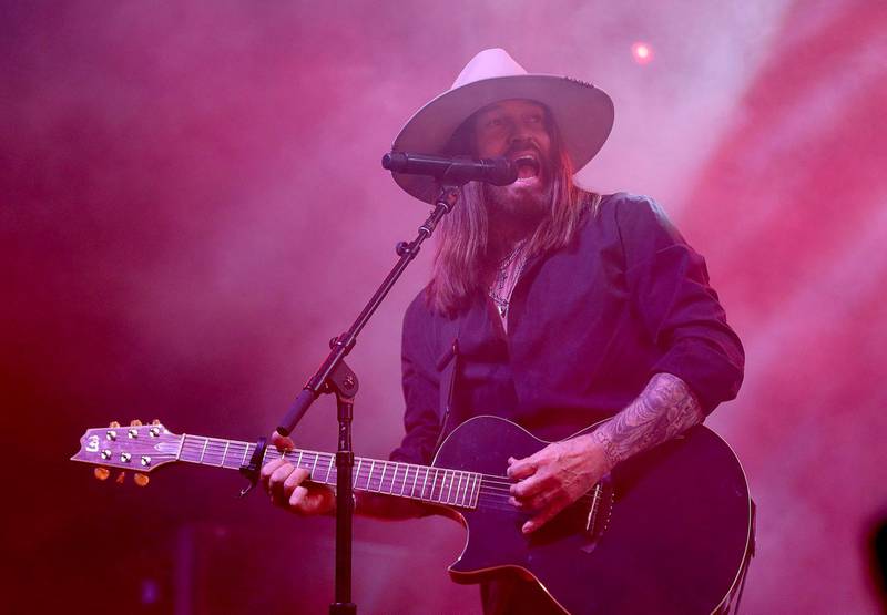 Billy Ray Cyrus performs at the 2020 Spotify Best New Artist Party at The Lot Studios on Thursday, January 23, 2020, in West Hollywood, California. AP