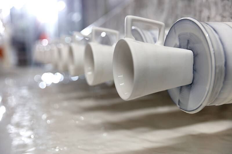 The porcelain factory at RAK Ceramics. The company reported a 23 per cent rise in revenue to Dh3.52 billion, the highest since 2009. Photo: RAK Ceramics