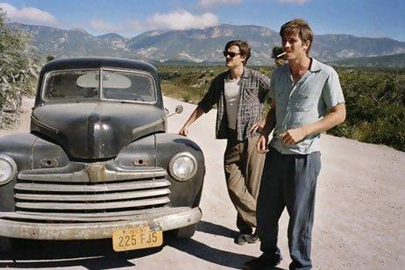 Sam Riley and Garrett Hedlund play Sal Paradise and Dean Moriarty, in a scene from the forthcoming film adaptation of Jack Kerouac's novel On the Road. Gregory Smith / MK2