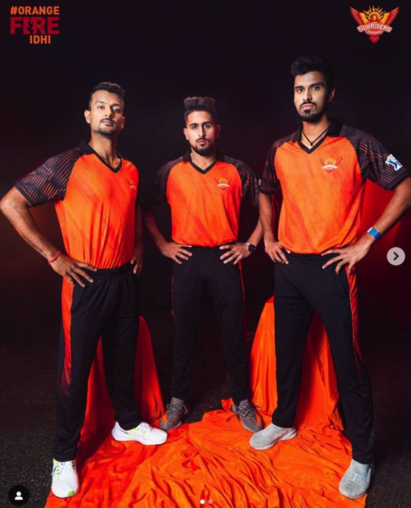 Sunrisers Hyderabad's new playing kit for IPL 2023. Photo: @sunrisershyd / Instagram
