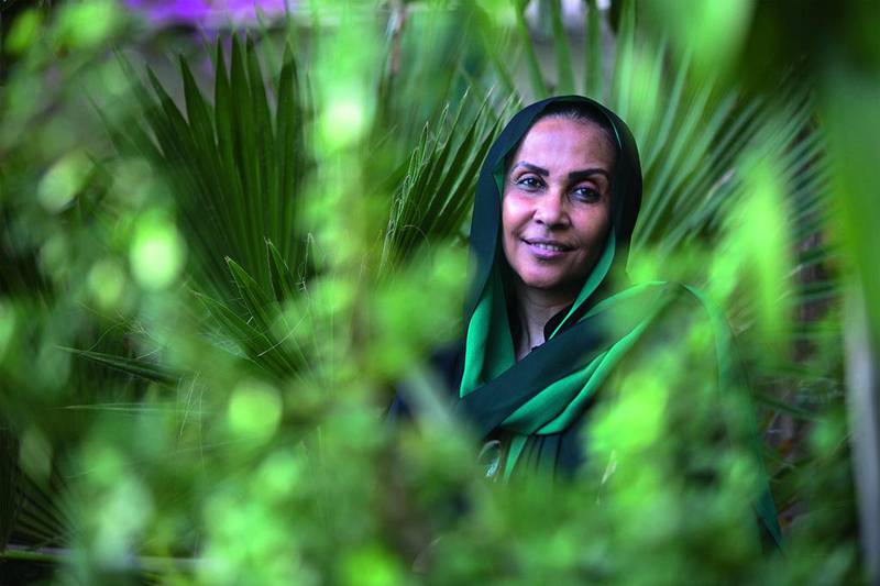 Zeinab Saleh Farah, who has set up the Bayt Al Qindeel cultural foundation in Abu Dhabi. Lee Hoagland / The National