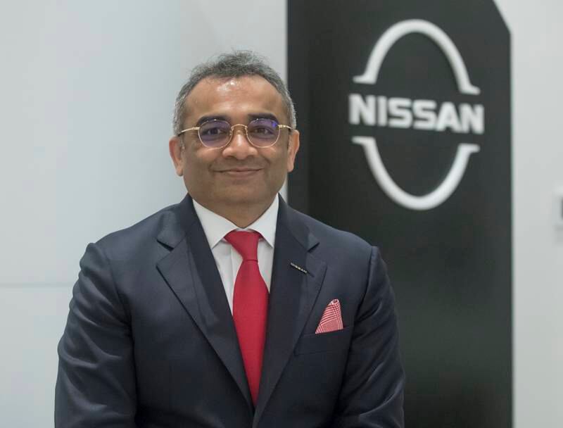 Nissan's global chief operating officer Ashwani Gupta says the car maker aims to control 20 per cent of the GCC market by 2022. Ruel Pableo for The National
