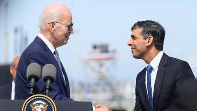 UK Prime Minister Rishi Sunak has stressed the need to forge a 'close and candid relationship' with US President Joe Biden. PA