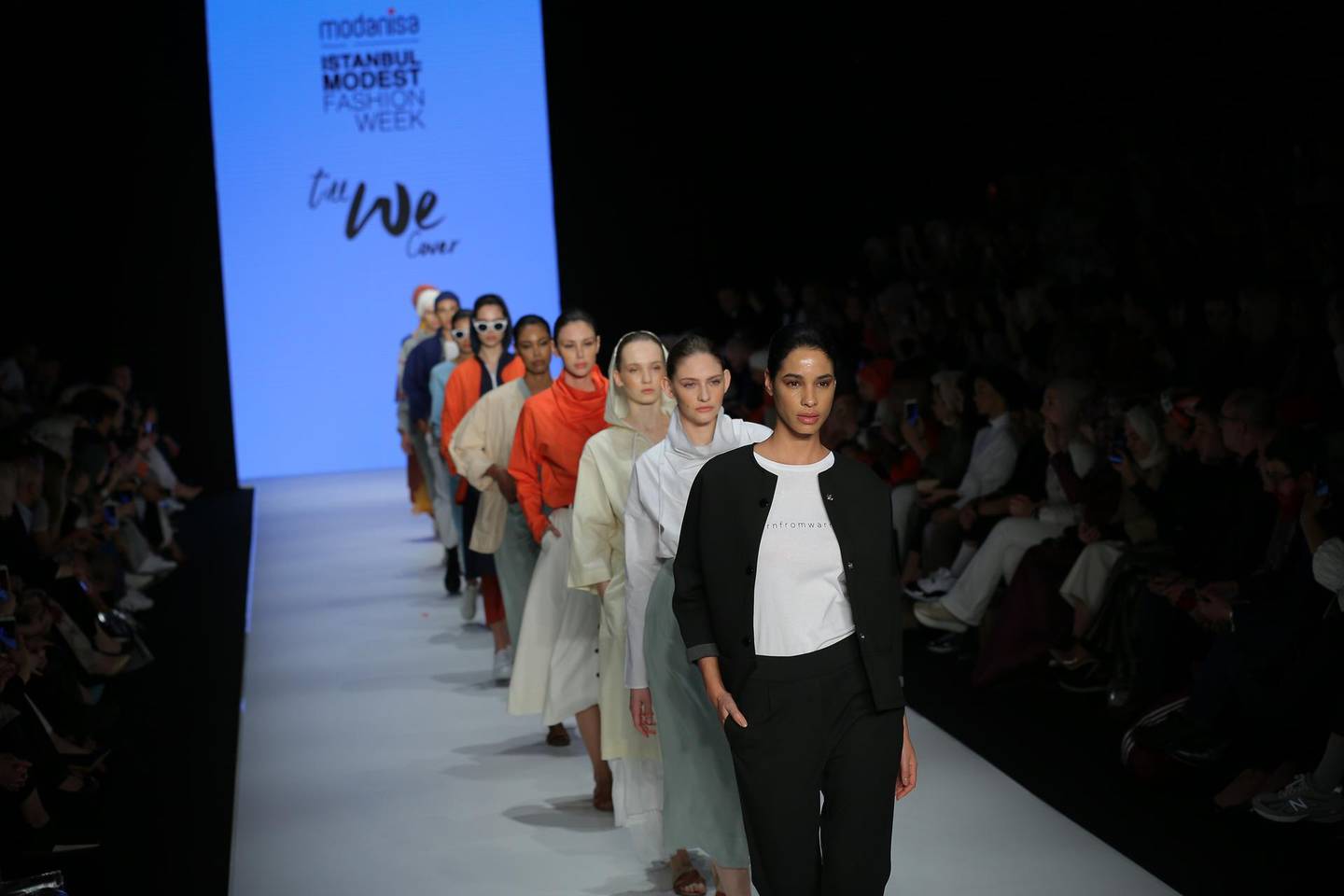 Models for London label Till We Cover at Modanisa Modest Fashion Week. Photo: Rooful Ali 