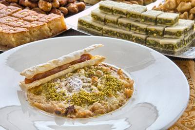 During Ramadan, Umm Ali is staple dessert on nearly every iftar in this country. Courtesy Conrad Dubai 