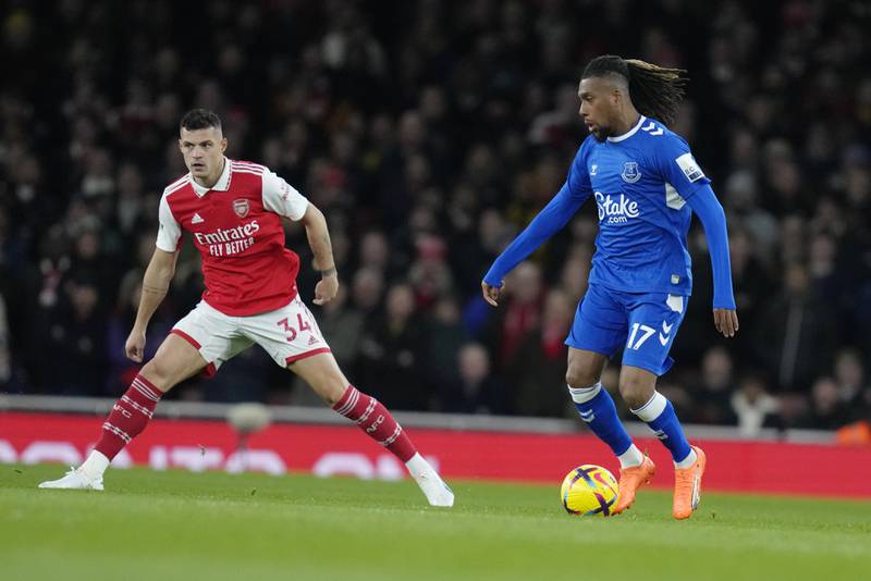 Alex Iwobi - 5. Instrumental in helping the Toffees move the ball upfield early in the game. Struggled to make an impact in the second half as the Gunners dominated play. AP Photo