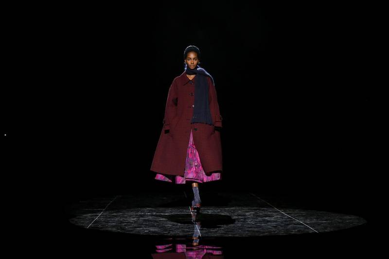 A model presents a creation from the Marc Jacobs collection during New York Fashion Week in New York, U.S., February 13, 2019. REUTERS/Caitlin Ochs