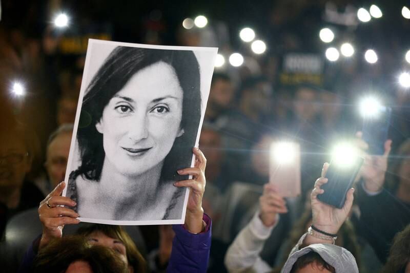 The murder of journalist Daphne Caruana Galizia in 2017 sparked widespread international anger. Reuters.