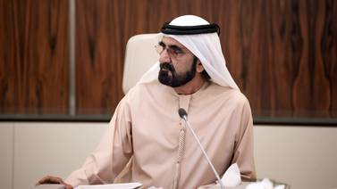 Sheikh Mohammed bin Rashid chaired a Cabinet meeting in Abu Dhabi on Tuesday. Wam