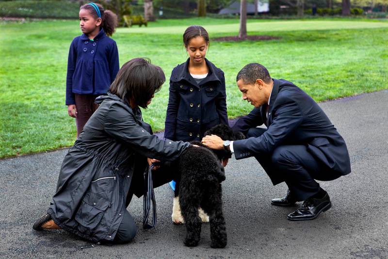 Barack Obama had promised his daughters, Malia and Sasha, that they could get a dog after the 2008 election. AP