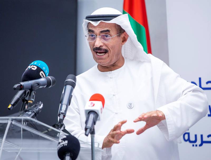 Dr Abdullah Al Nuaimi, Minister of Infrastructure Development, said the new law would support growth and help to end shipping disputes. Leslie Pableo for The National